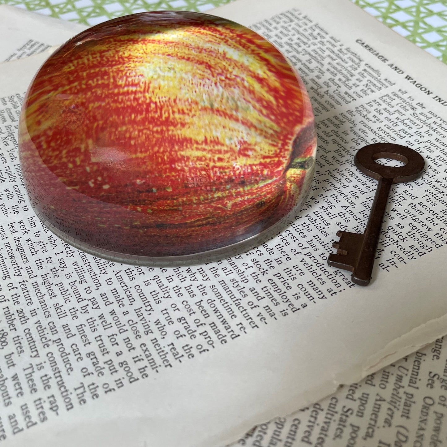 Superior Apple Dome Paperweight
