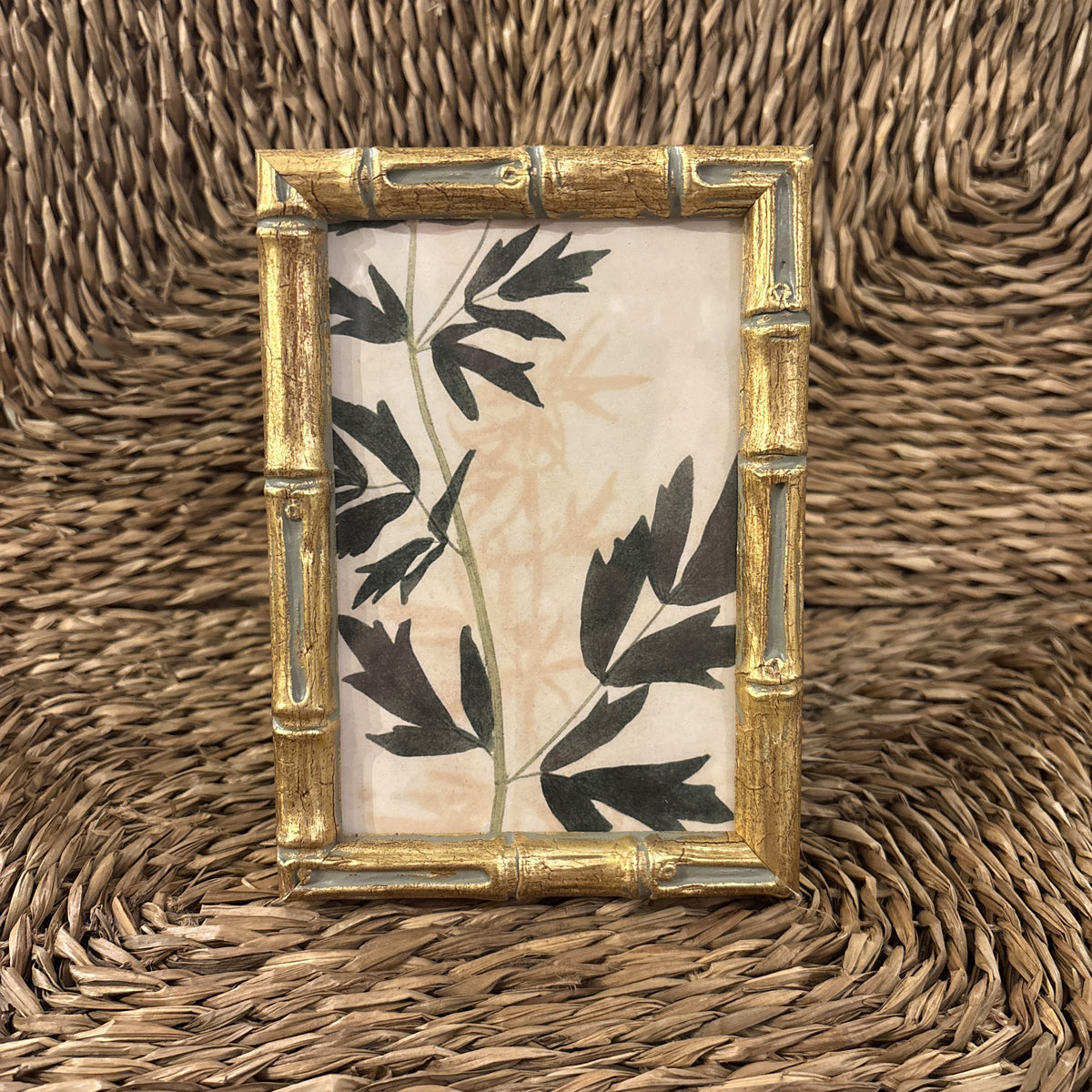 Gold Bamboo Frame, 4x6"