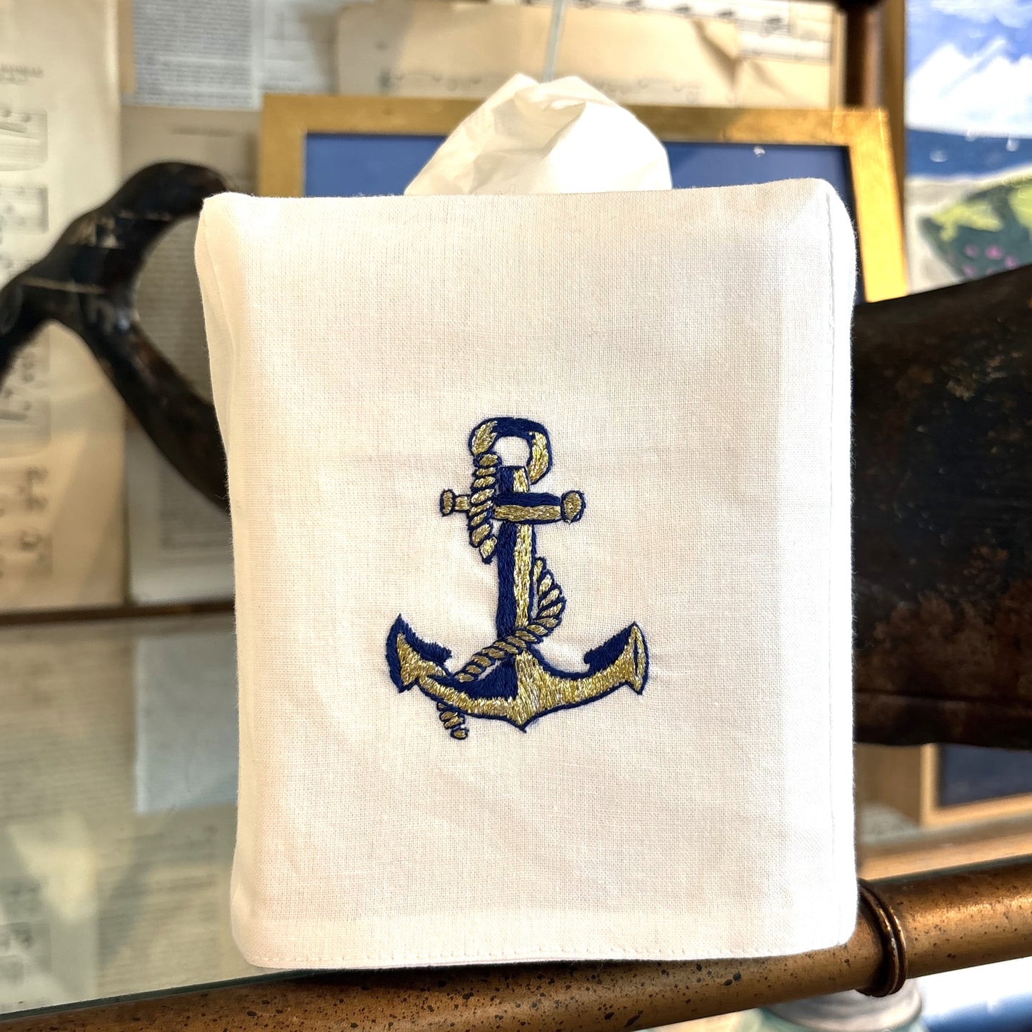 Anchor Tissue Box Cover