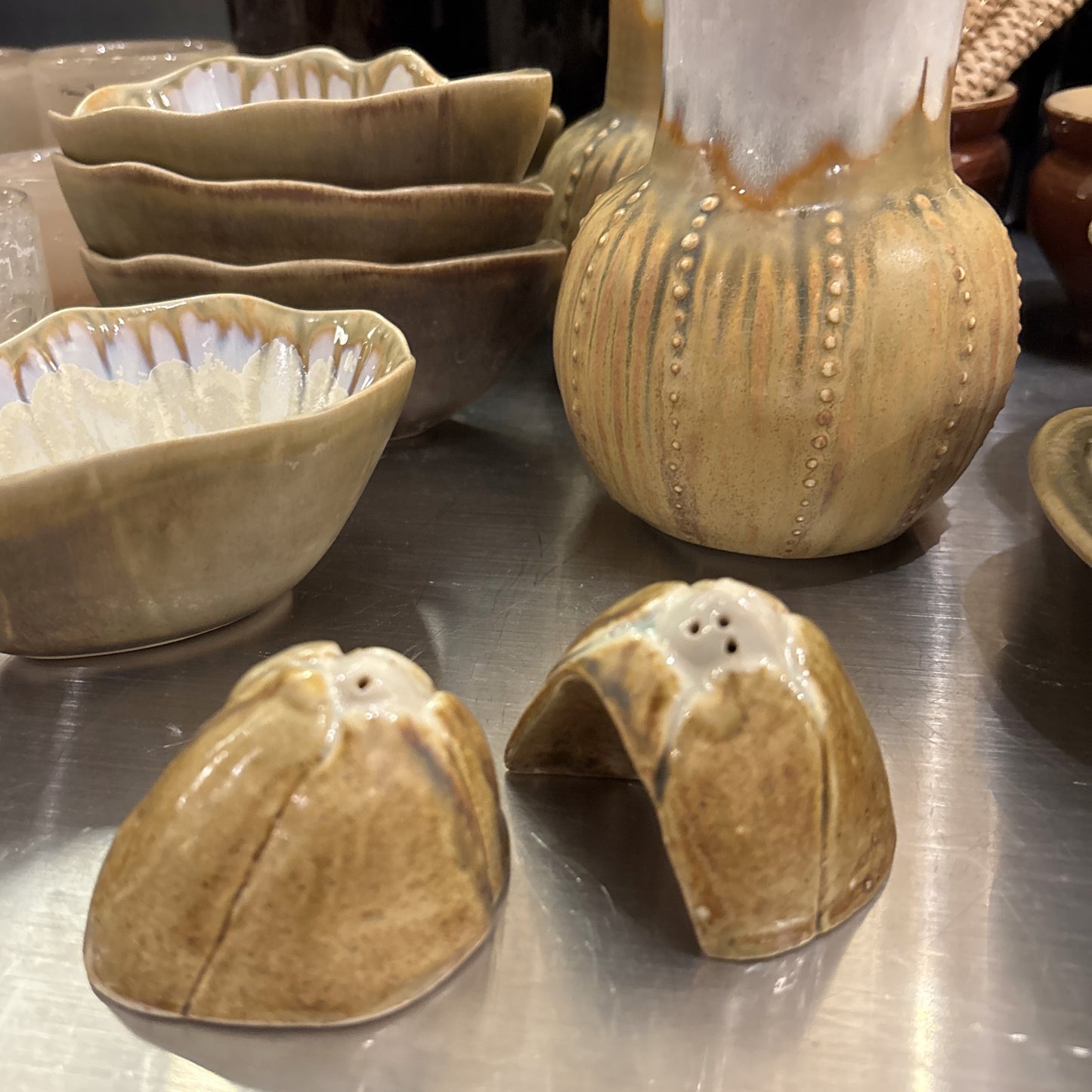 Barnacle Mint & Tortoise Salt & Pepper Set