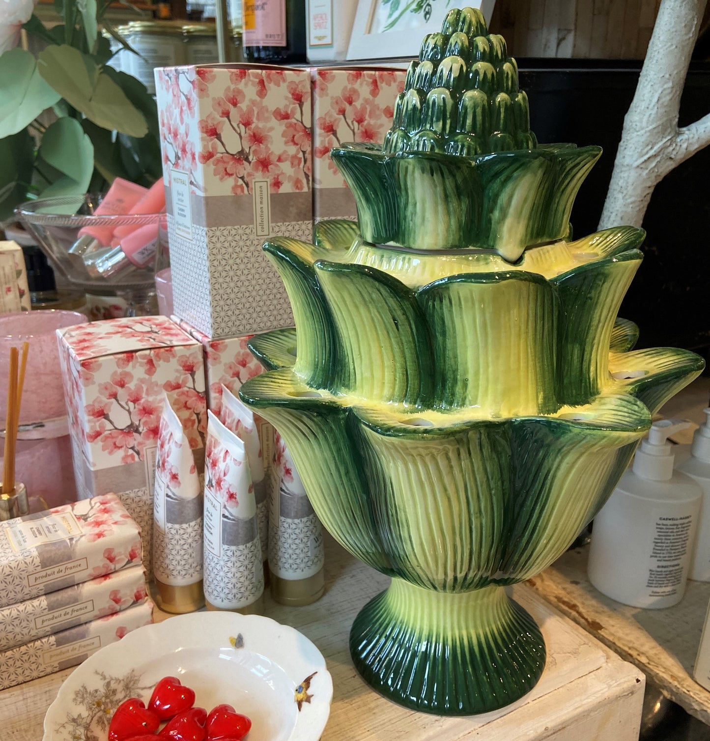 Large Green Tulipiere