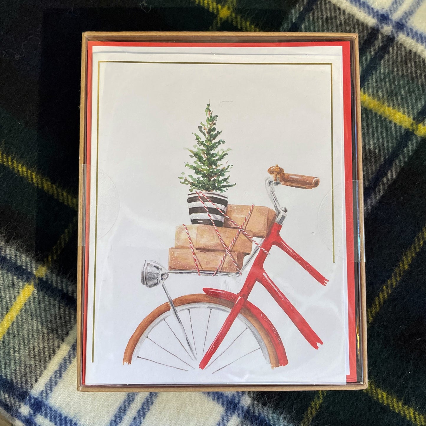 Watercolor Bike Boxed Cards
