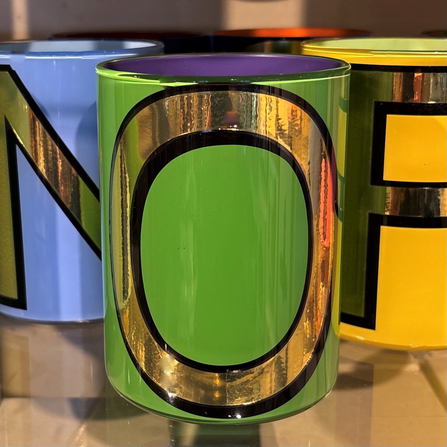"O" Green Bridie Hall Brush Pot