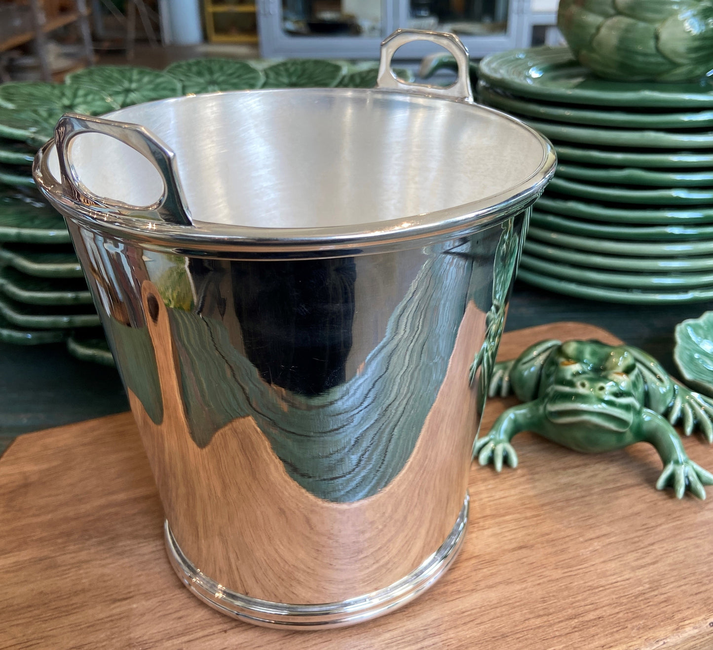 Vintage Hotel Silver Mini Ice Bucket