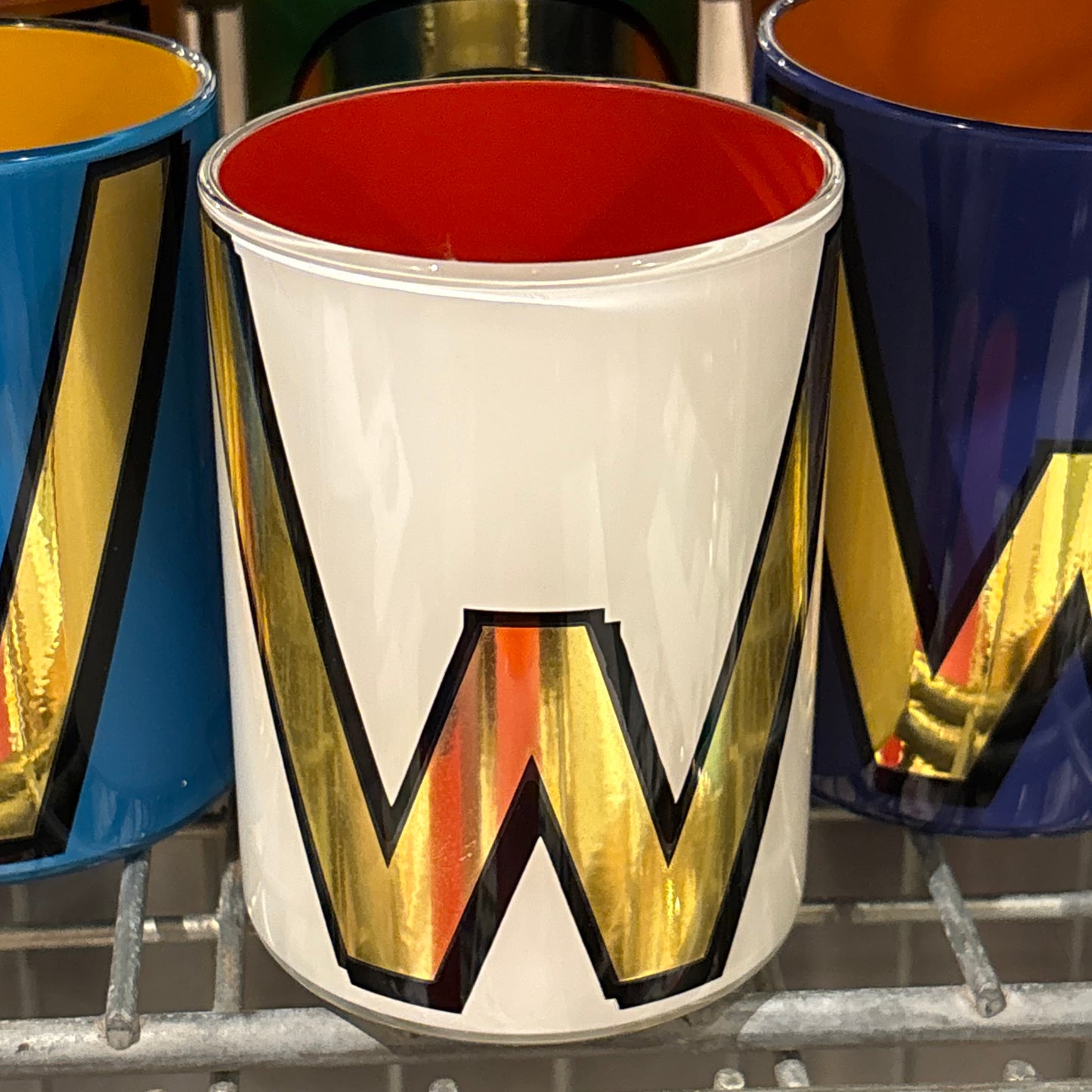 "W" White Bridie Hall Brush Pot