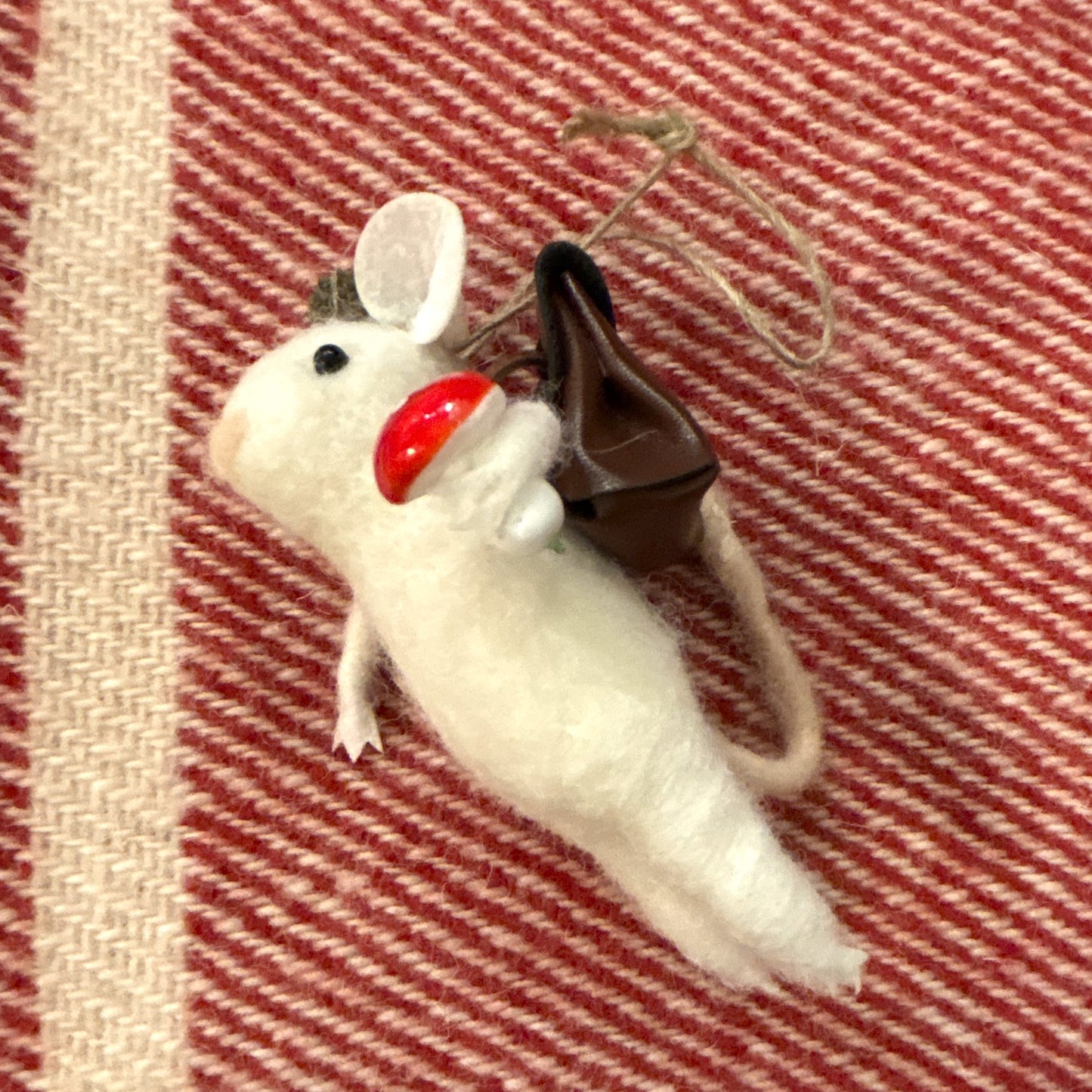 Wool Ski Mice Ornament