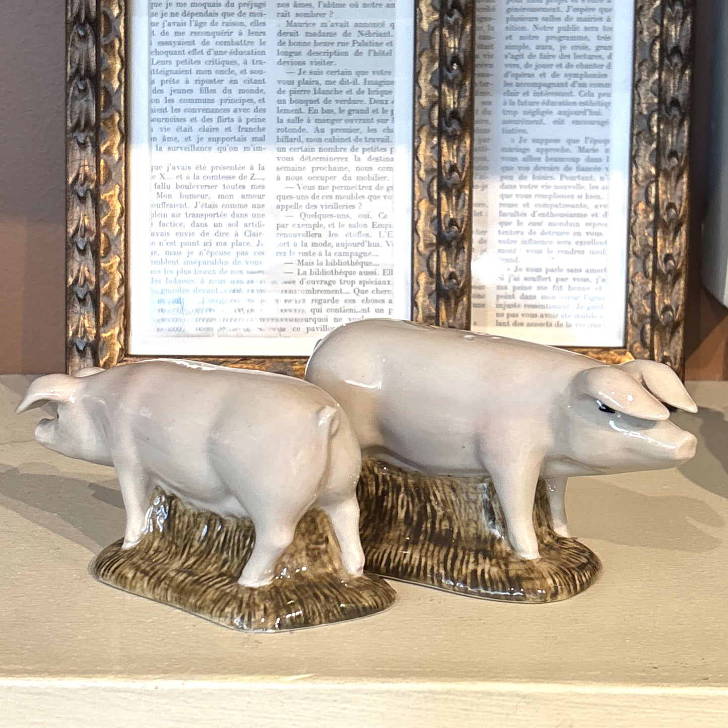 British Pig Lop Salt & Pepper Set
