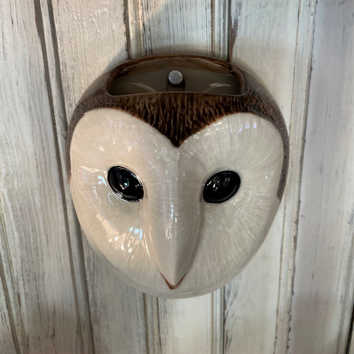 Barn Owl Wall Vase