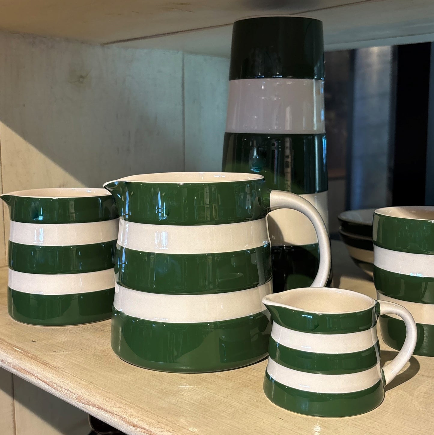 Cornishware Green Large Jug