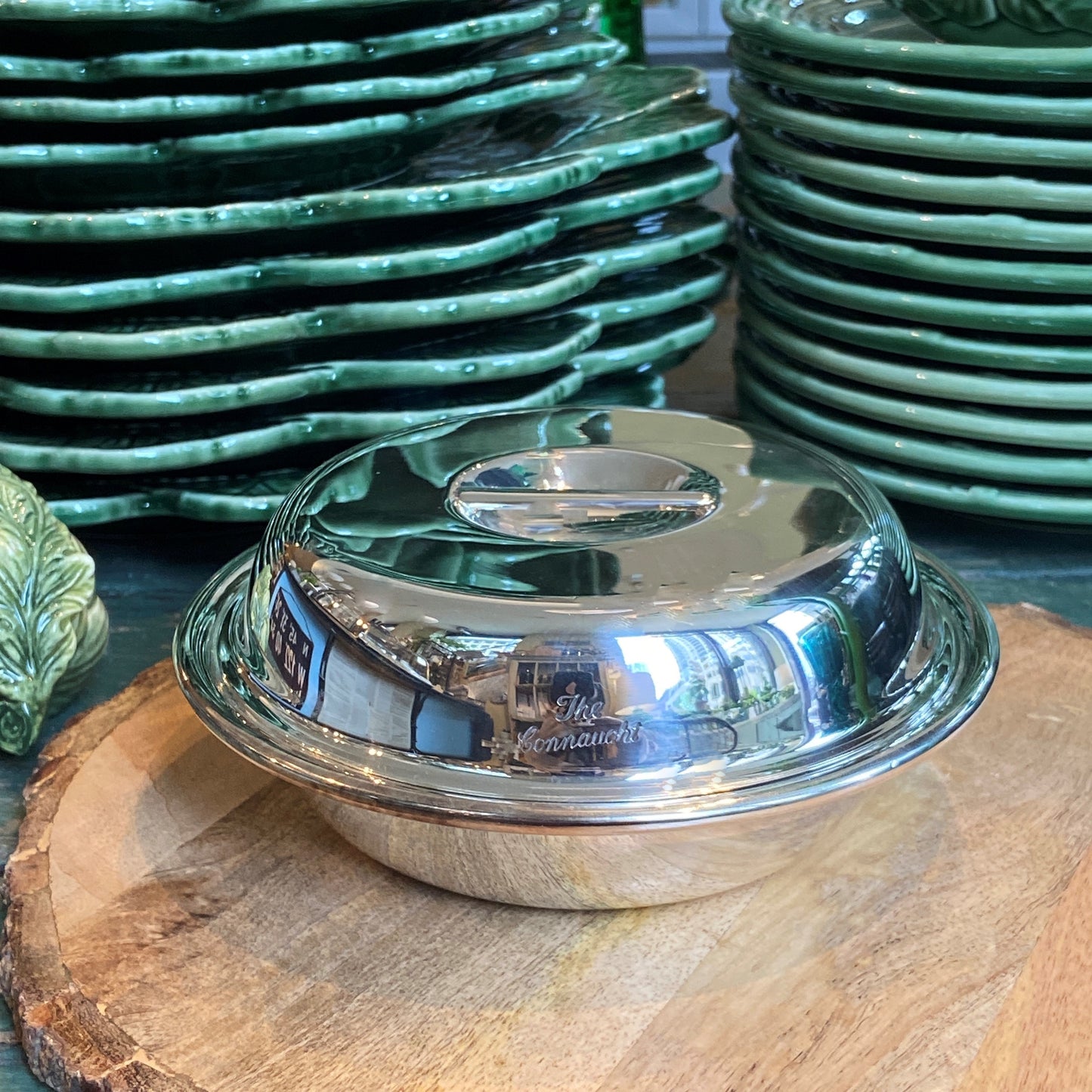 Vintage Hotel Silver Connaught Small Covered Dish