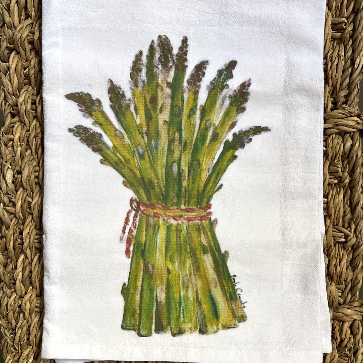 Asparagus Flour Sack Towel