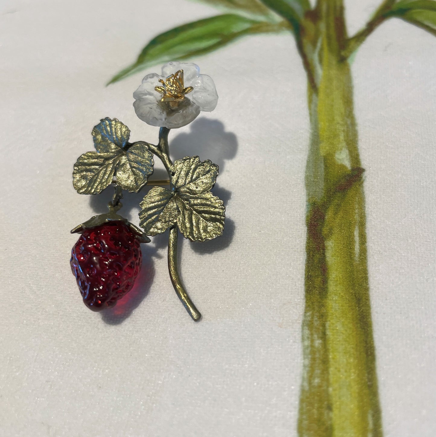 Strawberry Brooch