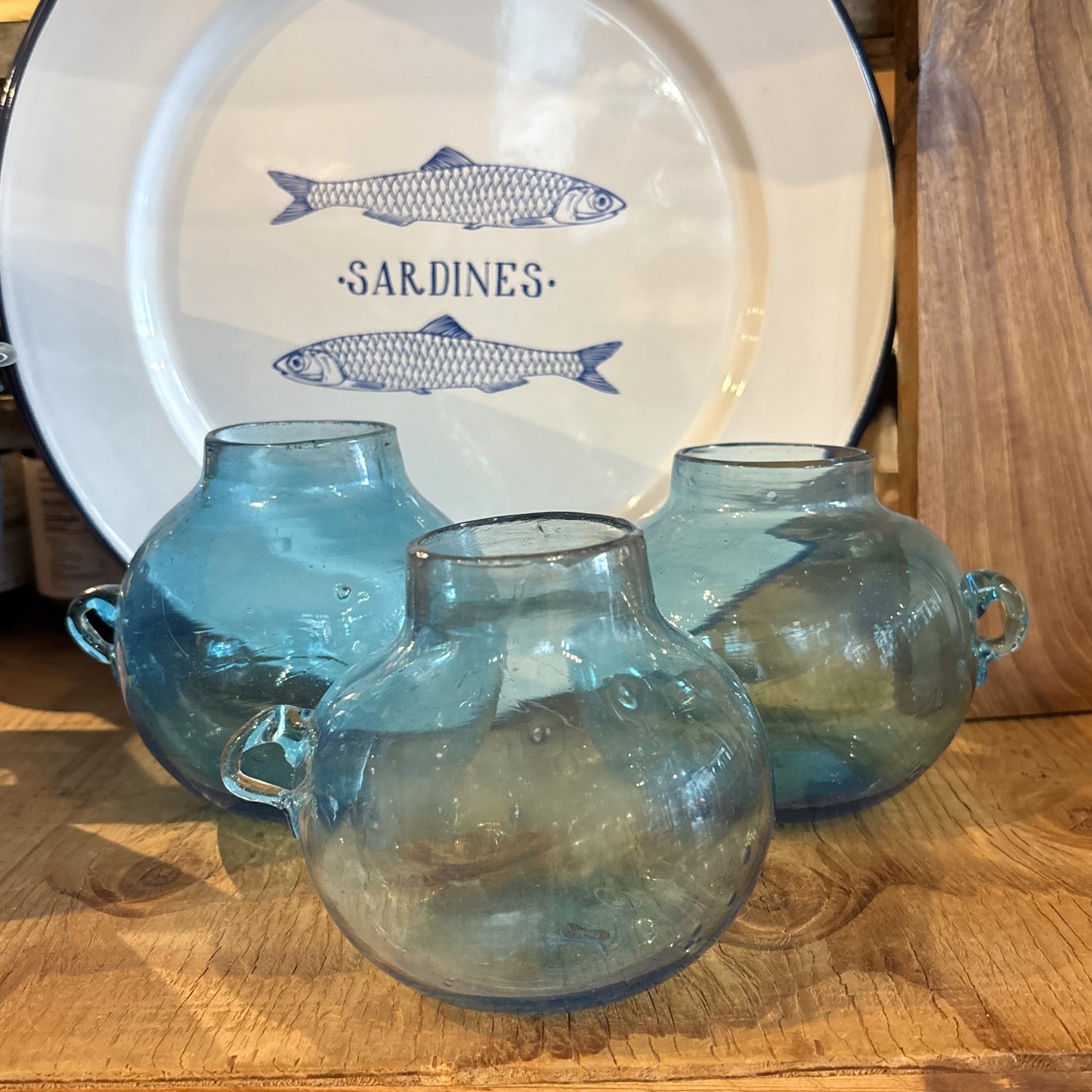 Vase Boule Blue