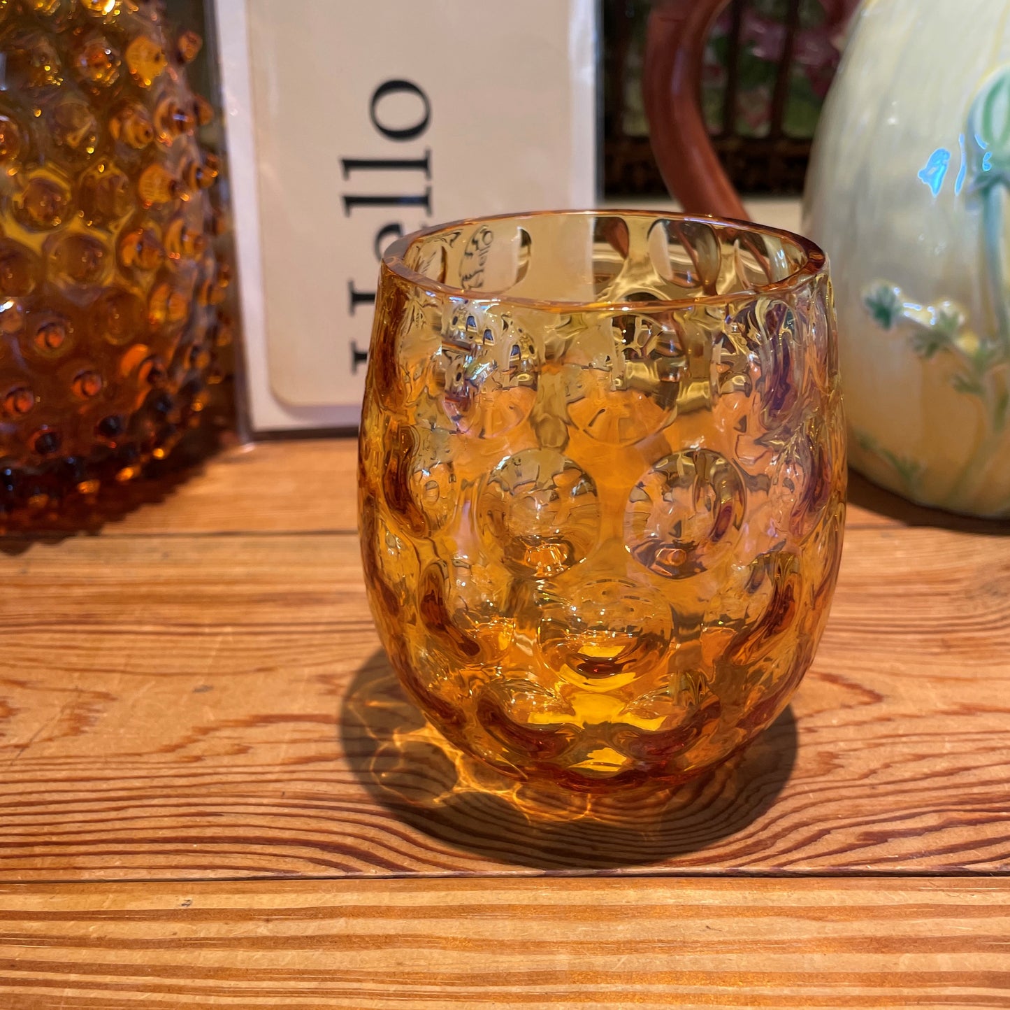 Amber Round Bubble Tumbler