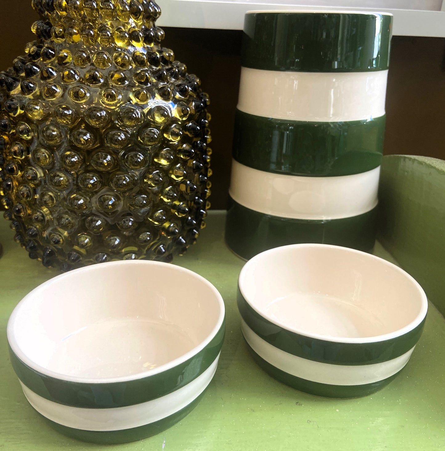 Cornishware Green Dip Bowl