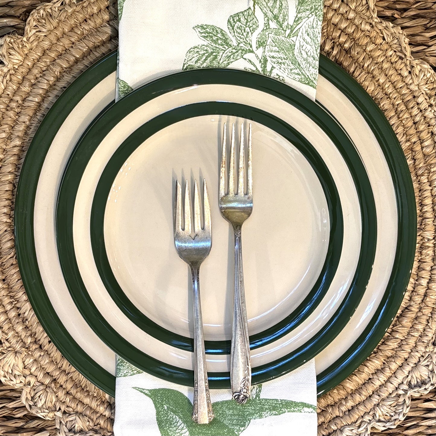 Cornishware Green Breakfast Plate