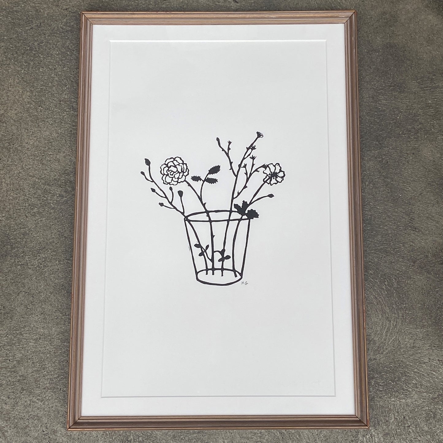 Flowers in Glass Tumbler II by Hugo Guinness