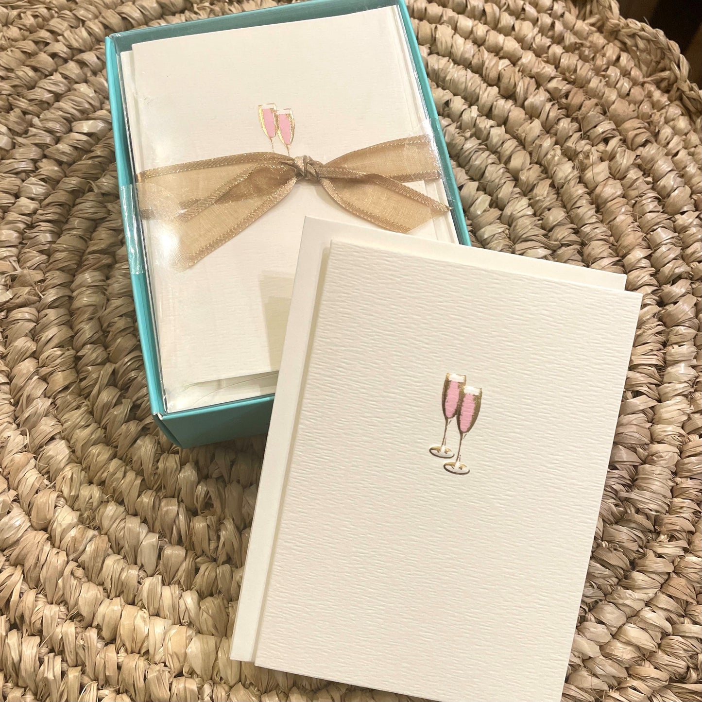 Pink Champagne Boxed Cards