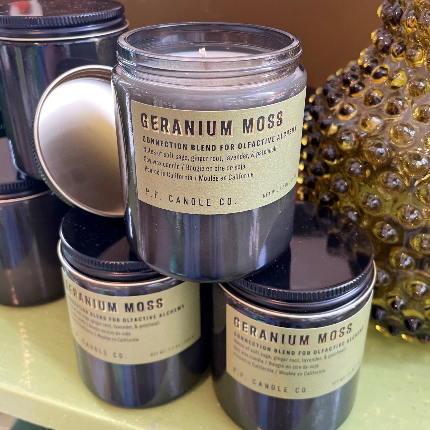 Geranium Moss Soy Candle