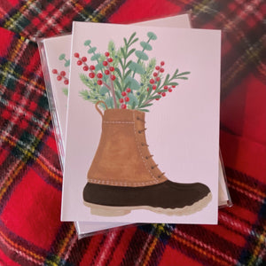 Duck Boot Holiday Boxed Cards