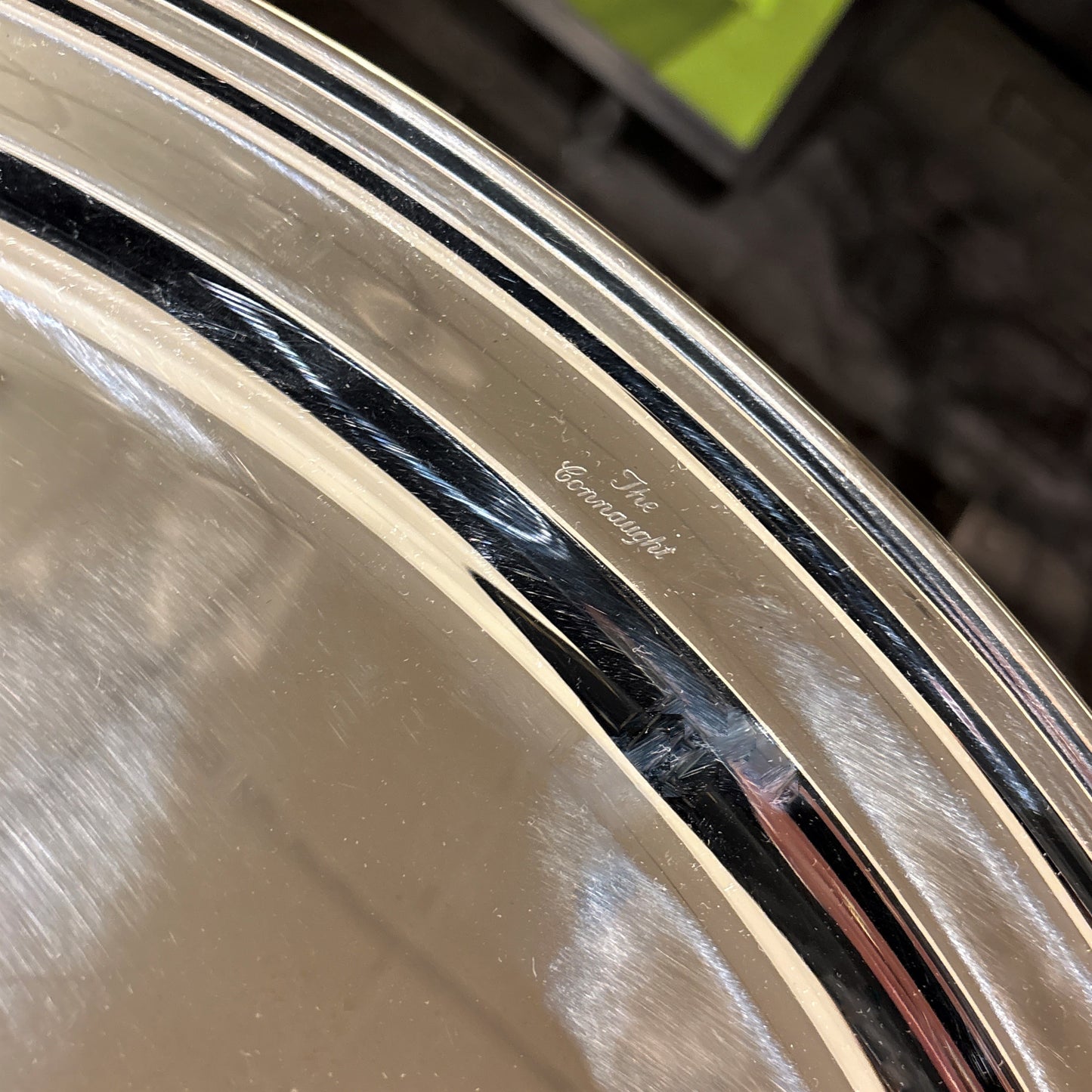 Vintage Hotel Silver Oval Platter