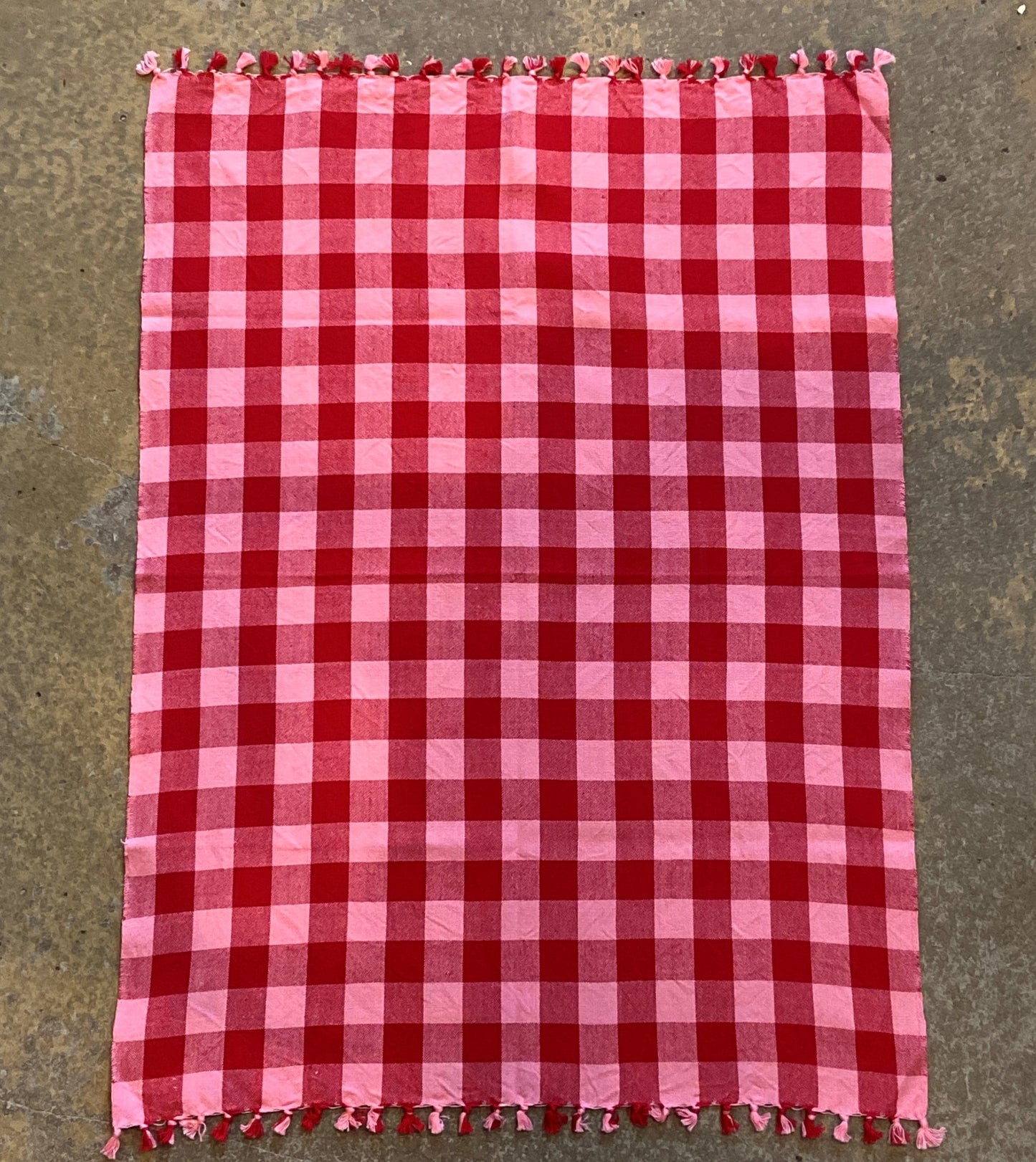 Gingham Valentine Tea Towel