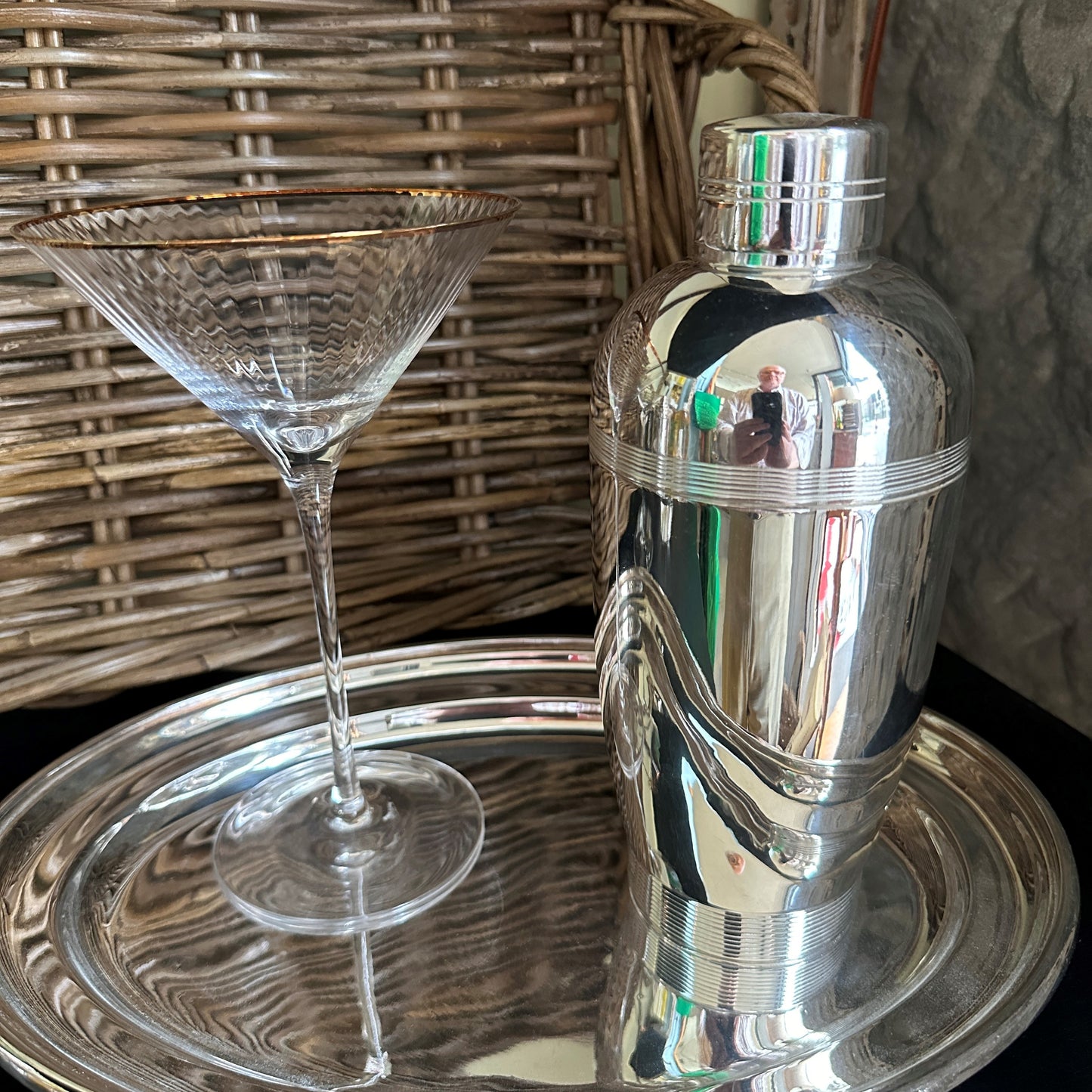 Vintage Hotel Silver French Cocktail Shaker