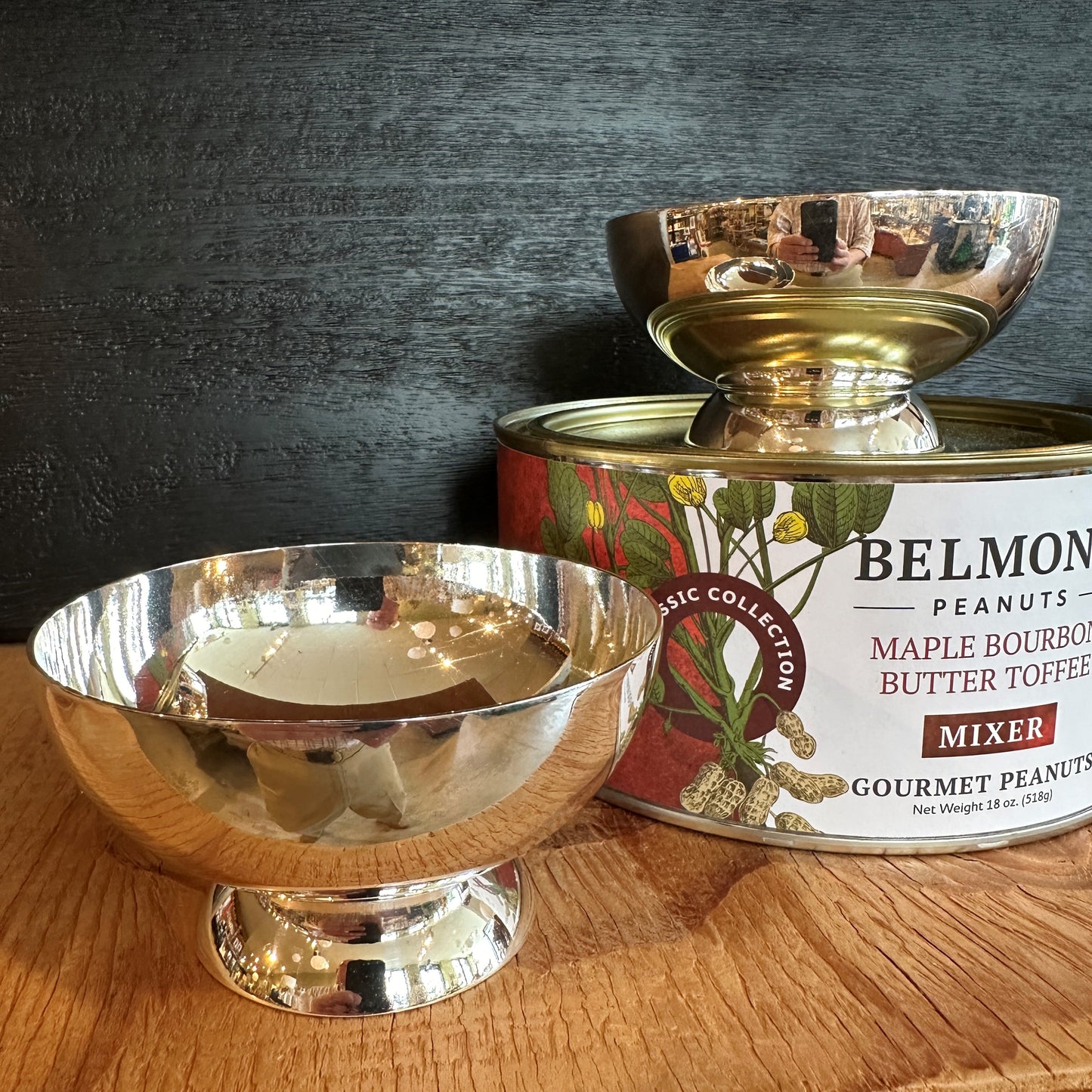 Vintage Hotel Silver Low Pedestal Bowl