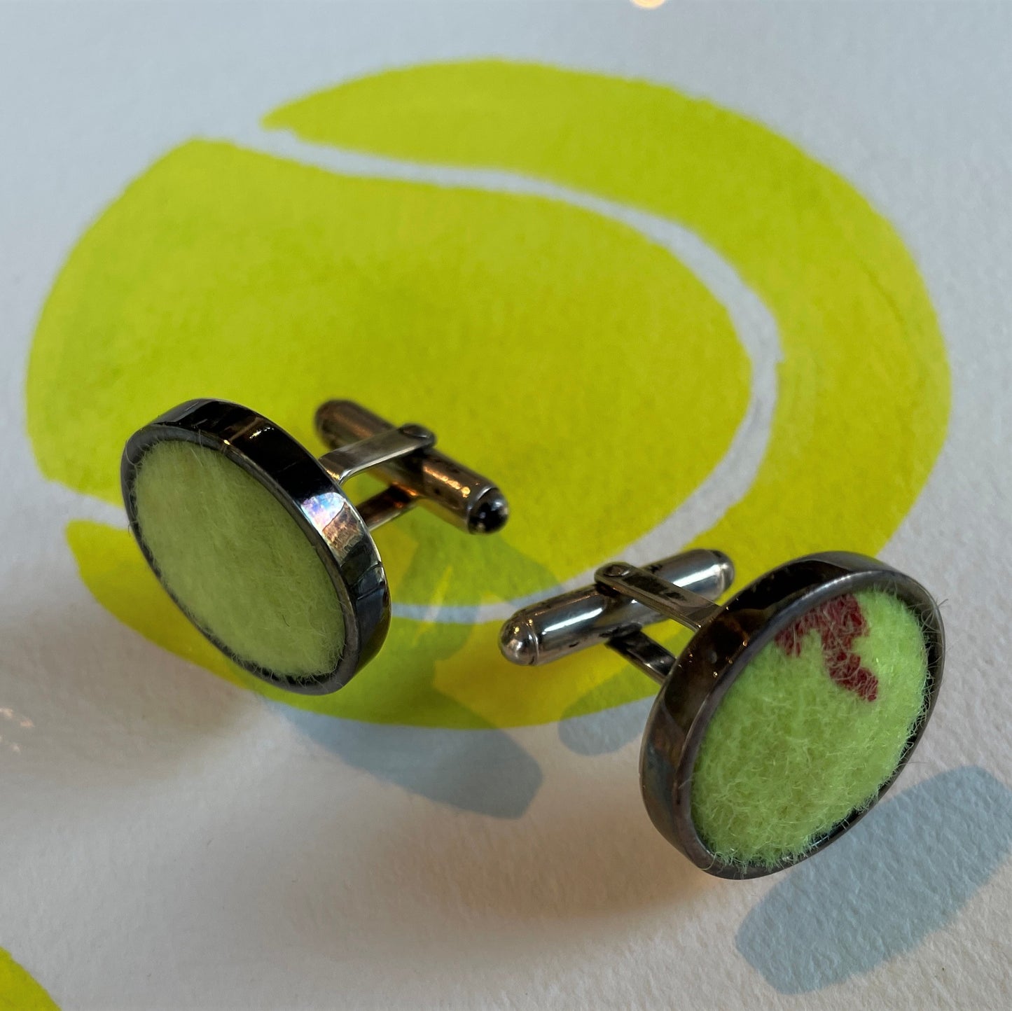 Tennis Ball Cufflinks
