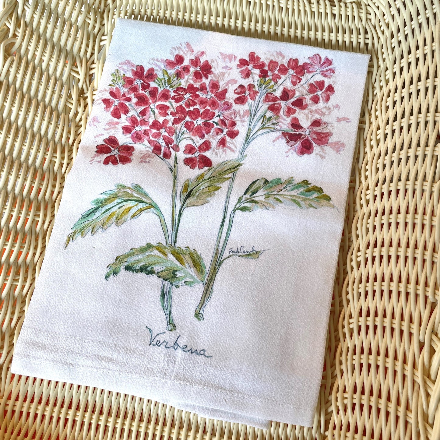 Verbena Flour Sack Towel