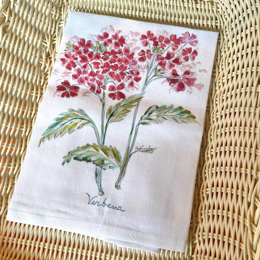 Verbena Flour Sack Towel