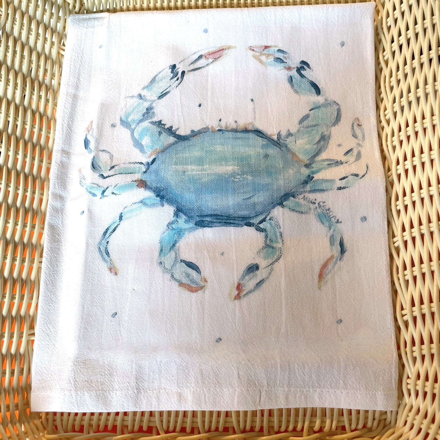 Blue Crab Flour Sack Towel