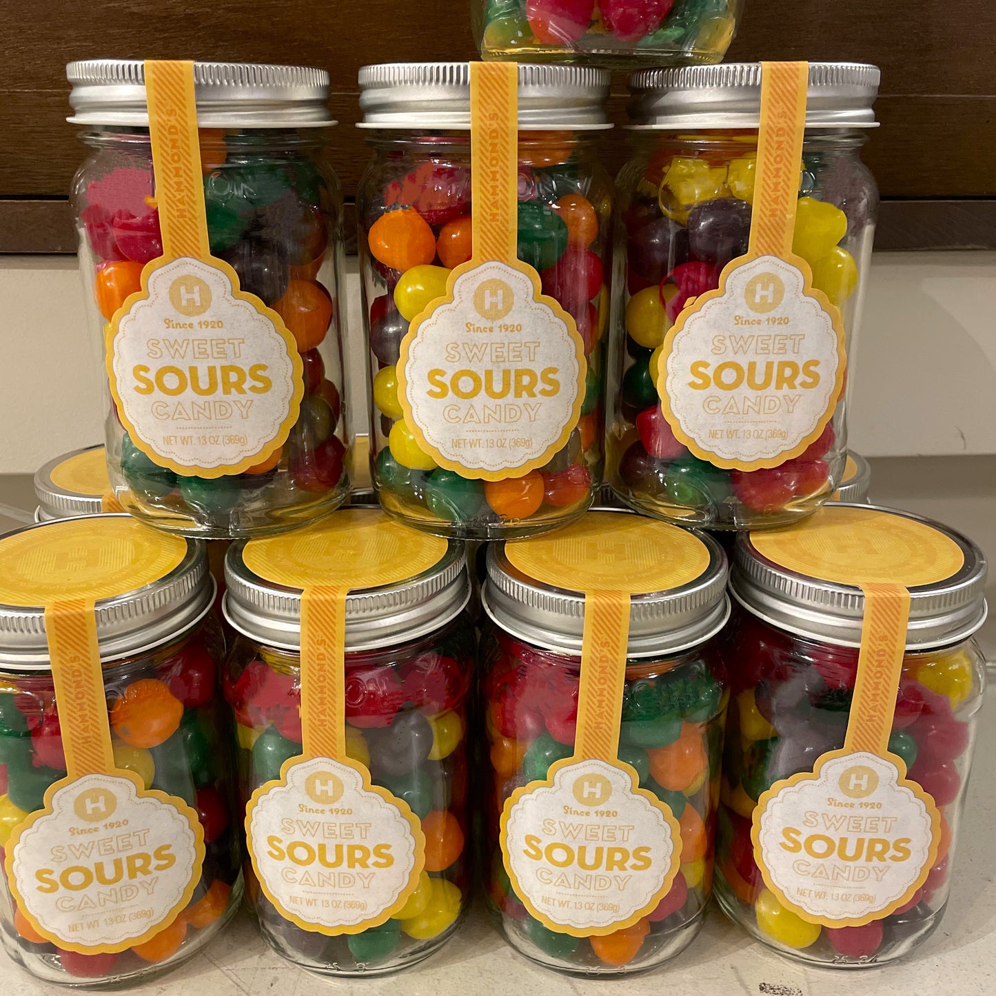 Sweet Sours Mason Jar Candy