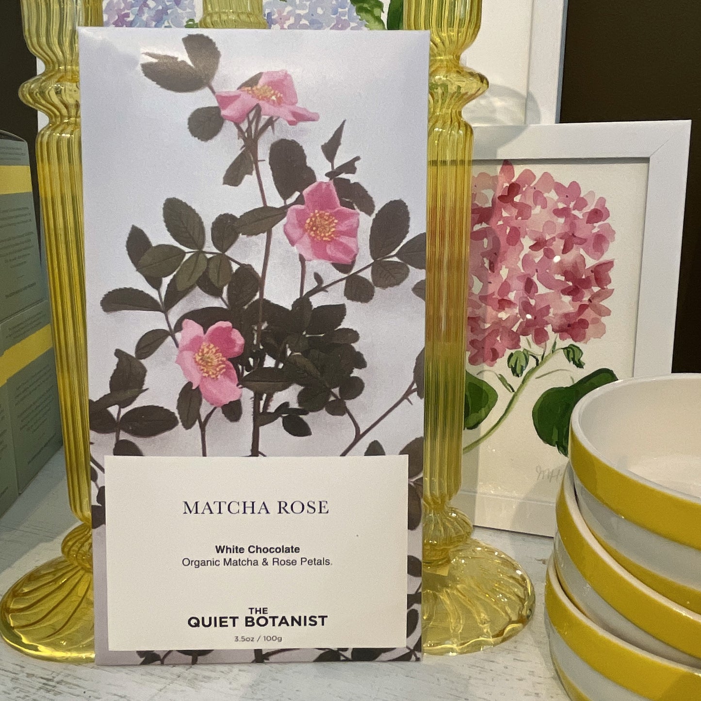 Matcha Rose Bar, White Chocolate