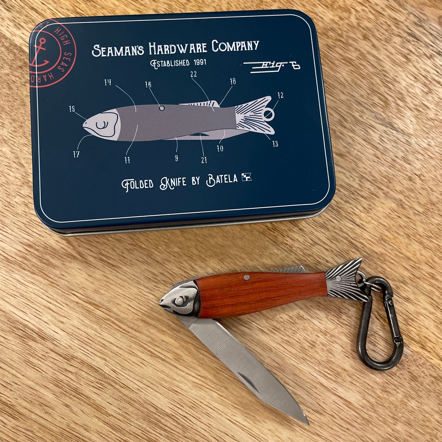 Metal & Wood Fish Knife
