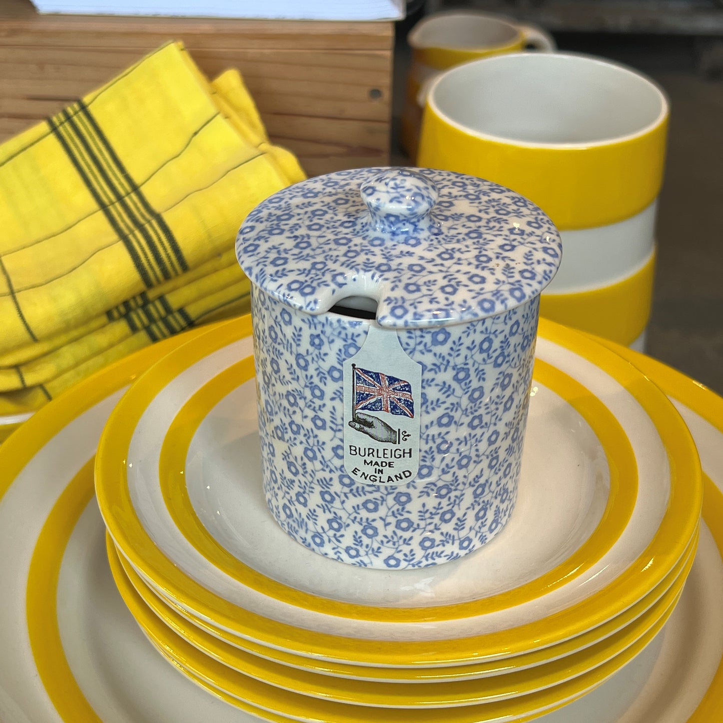 Blue Felicity Jam Pot