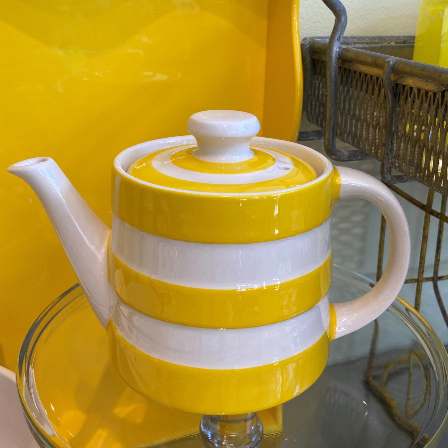 Cornishware Yellow Teapot
