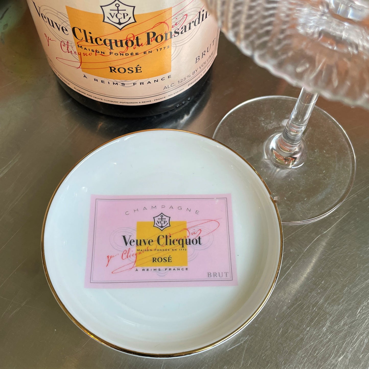 Veuve Pink Round Dish