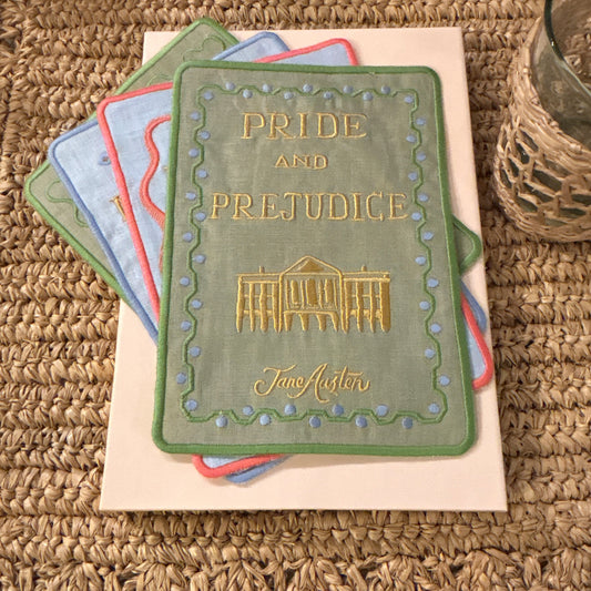 Jane Austen Cocktail Napkins, Set of 4