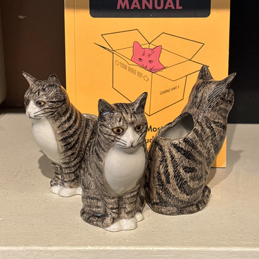 Milli Grey Cat Bud Vase