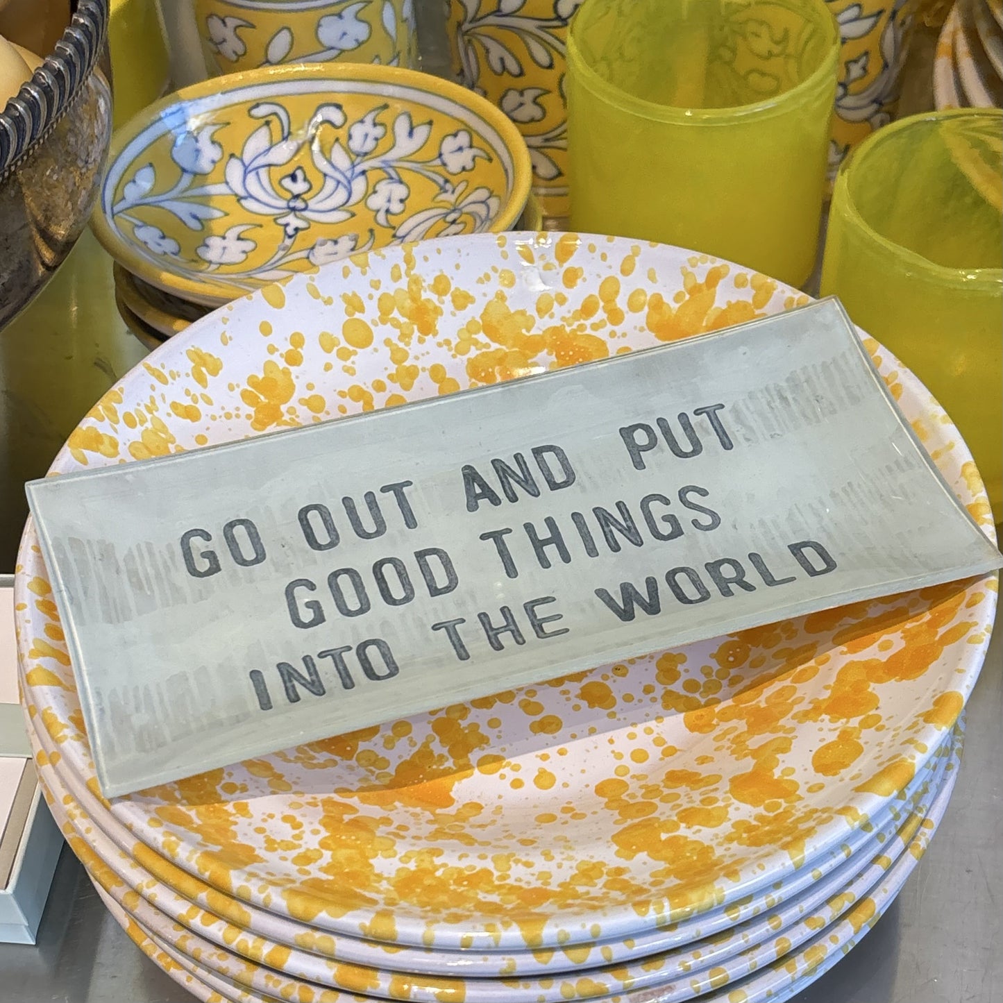 Good Things Decoupage Plate