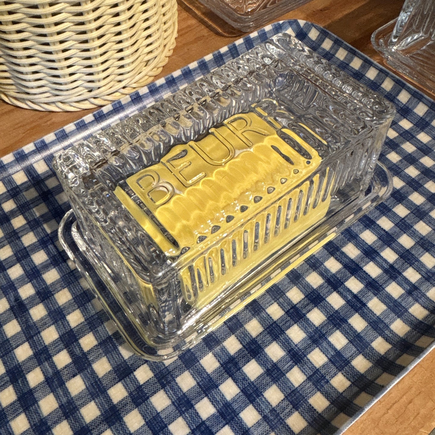 Beurre Glass Butter Dish