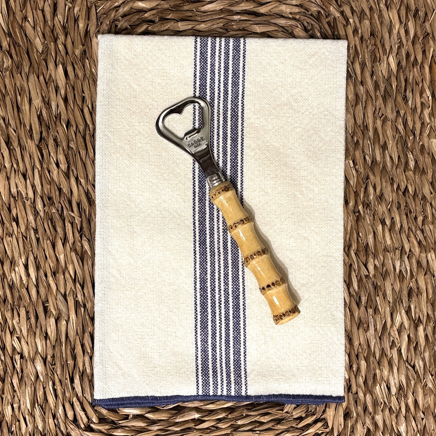 Blue Striped Napkin Set