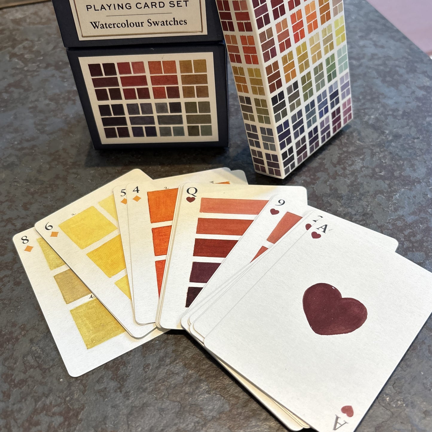 Watercolor Swatch Playing Cards, Set of 2