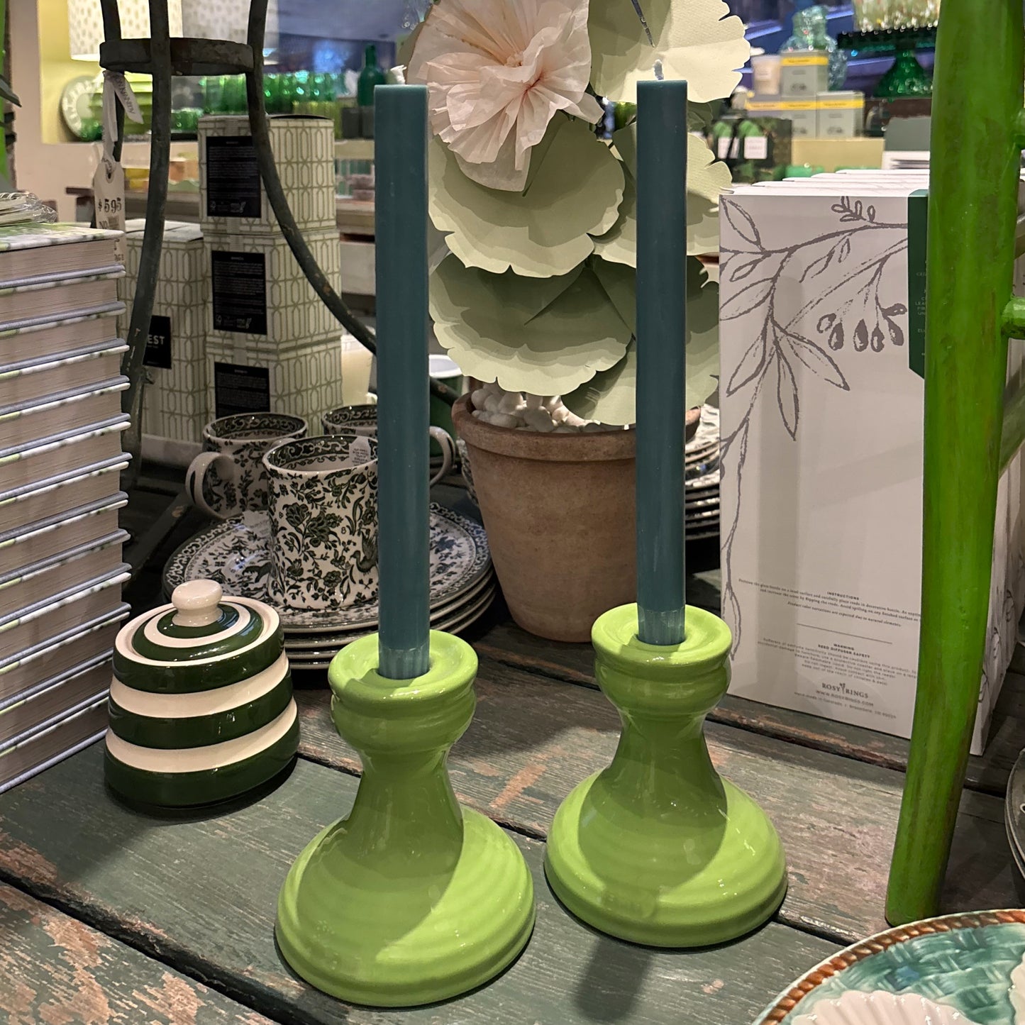 Bauer Candlestick, Green