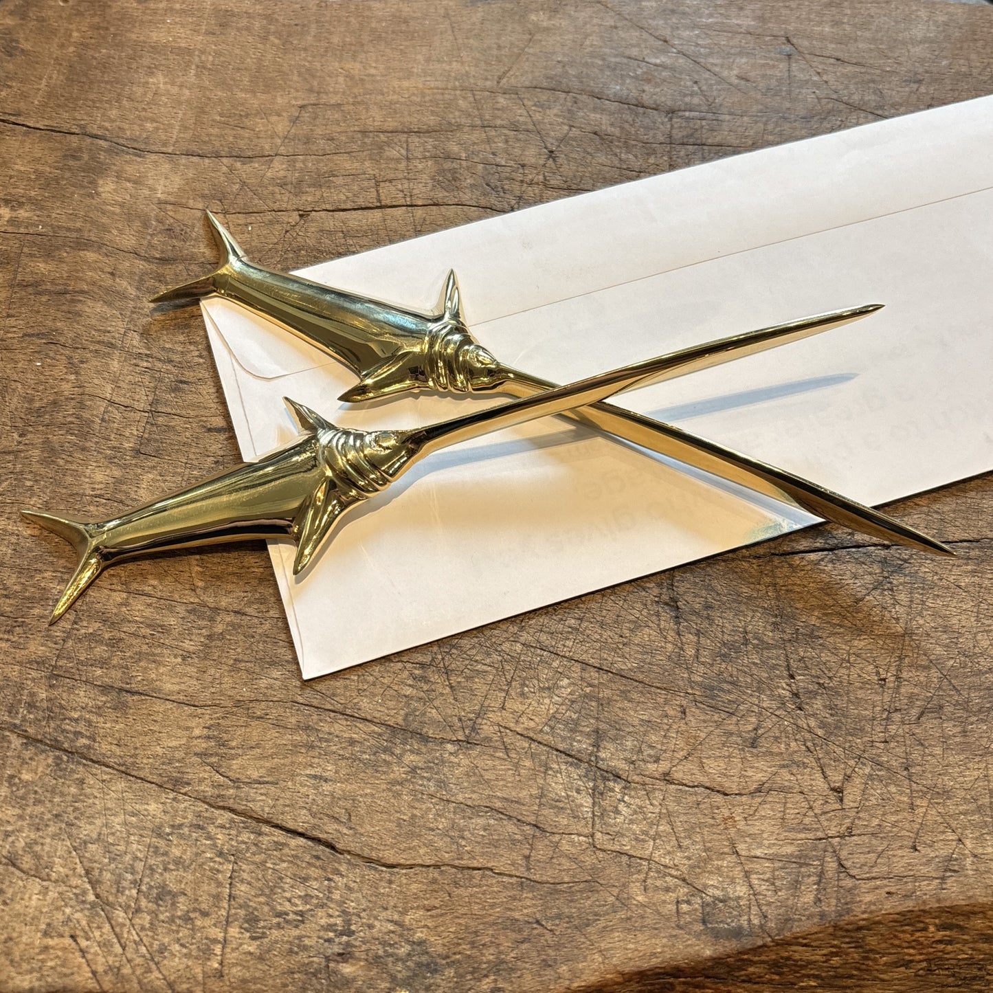 Solid Brass Swordfish Letter Opener