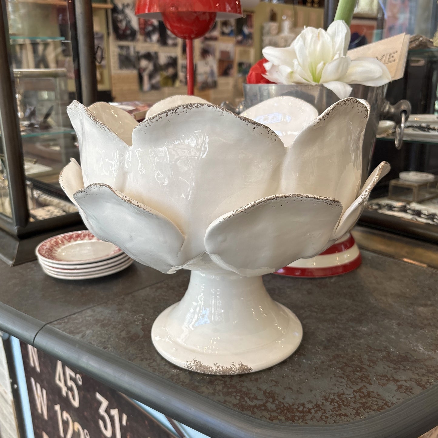 White Medium Petal Bowl
