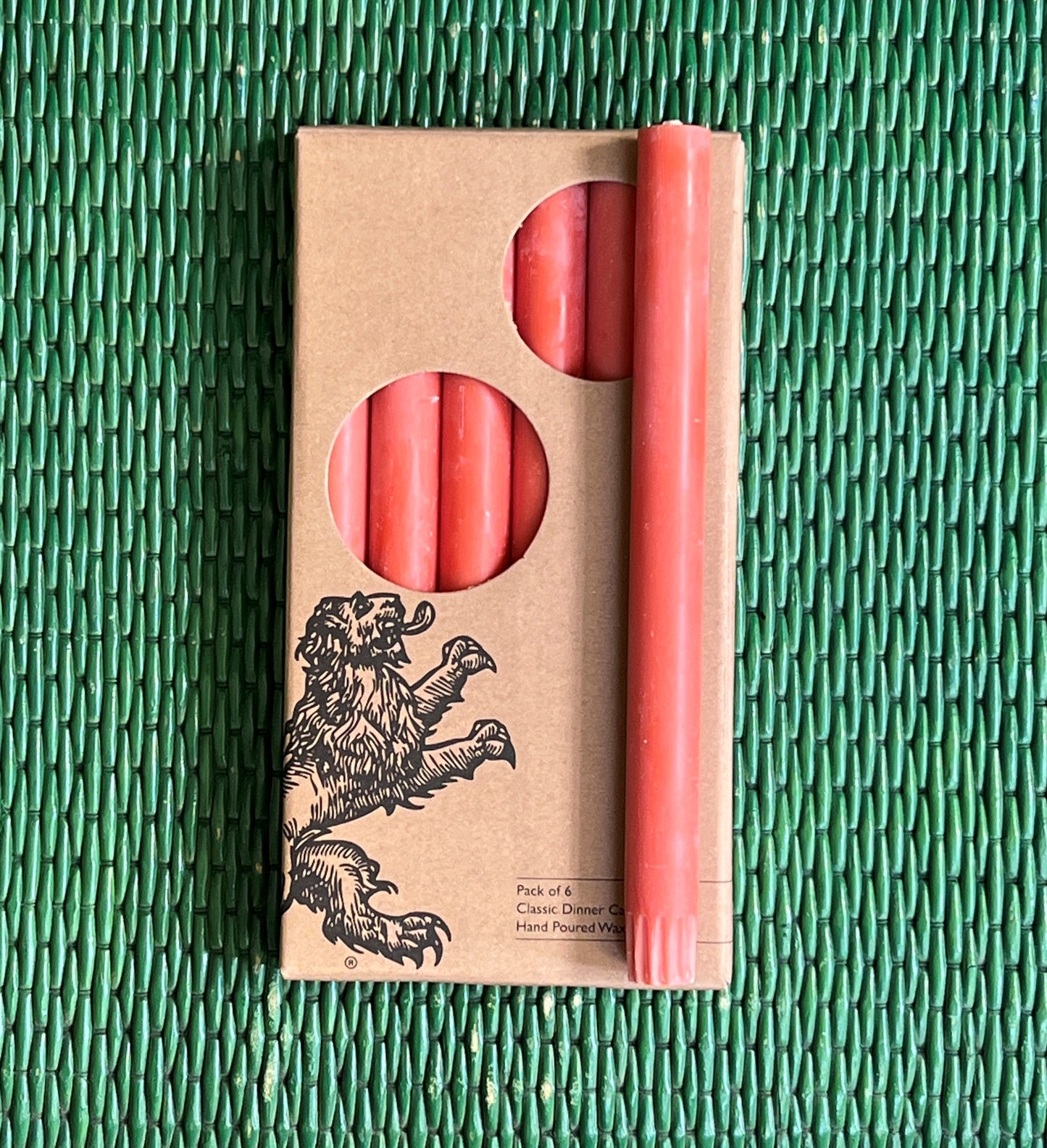 Rust Orange Dinner Taper Boxed Set