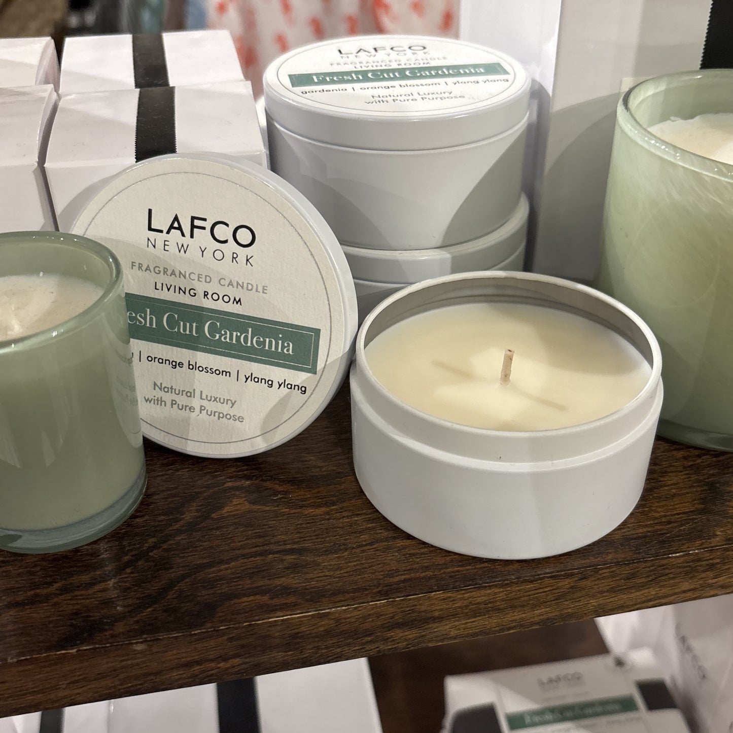 Fresh Cut Gardenia Tin Travel Candle
