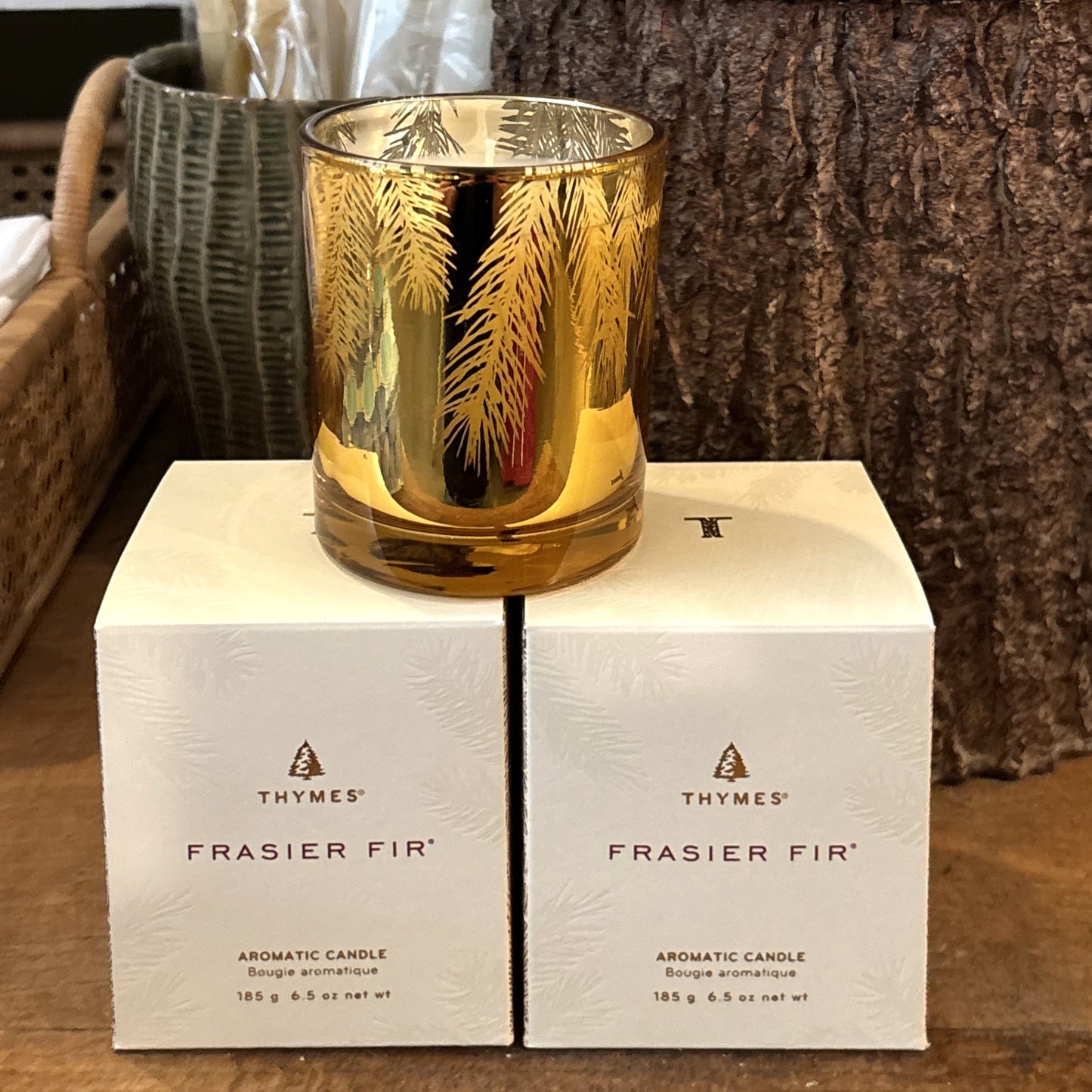 Frasier Fir Gilded Candle